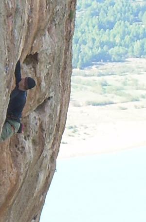 Rock climbing in climbing areas Desplomilandia and El Chorro, Andalusia 